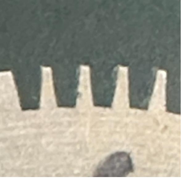 Index Wheel sample that copies the grooves of the sample